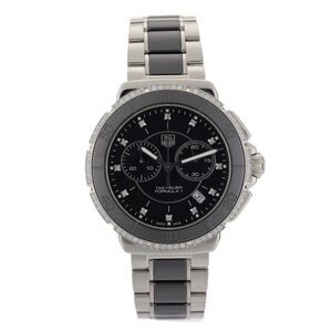 TAG Heuer Formula 1 CAH1212 Black Ceramic 41mm Diamond Watch
